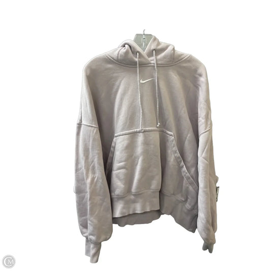 Athletic Sweatshirt Hoodie By Nike Apparel In Purple, Size: L