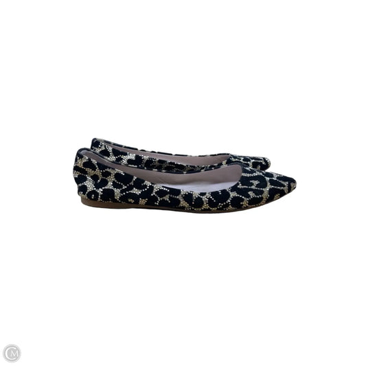 Shoes Flats By Gianni Bini In Black & Gold, Size: 8