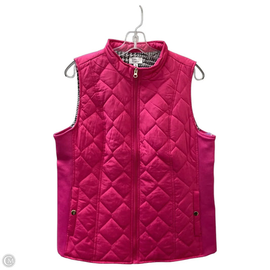 Vest Puffer & Quilted By Kim Rogers In Pink, Size: M