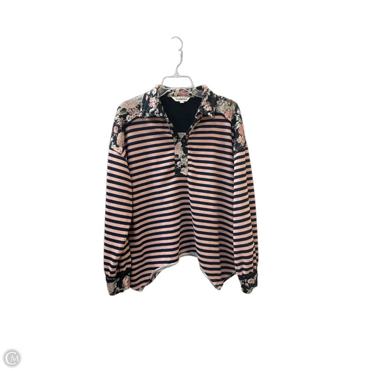 Sweatshirt Collar By Davi & Dani In Floral Print, Size: L