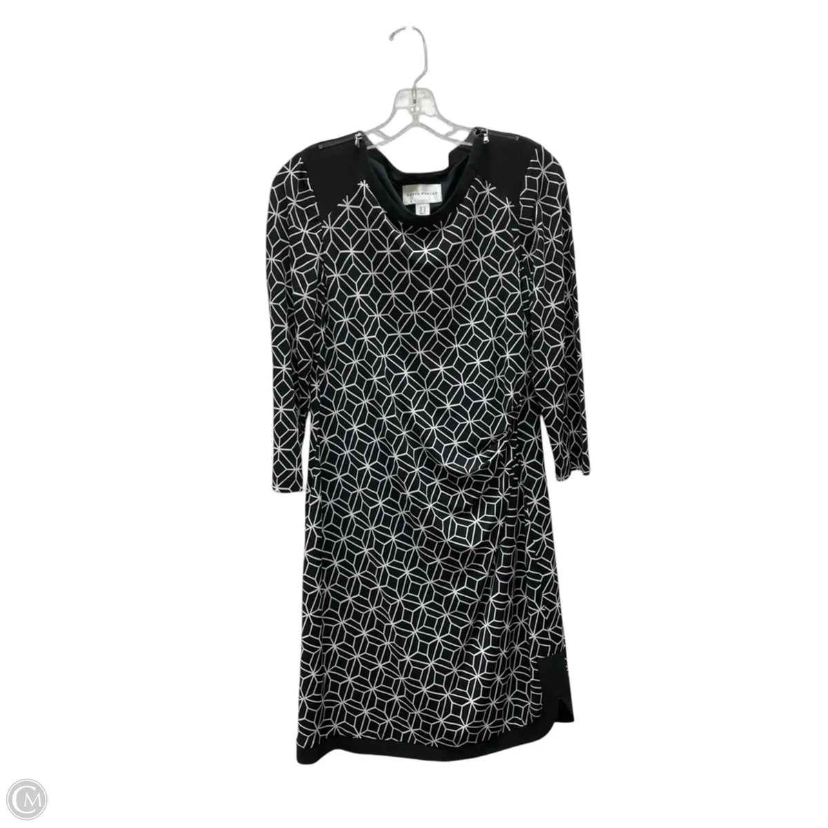Dress Work By Donna Morgan In Black & White, Size: L