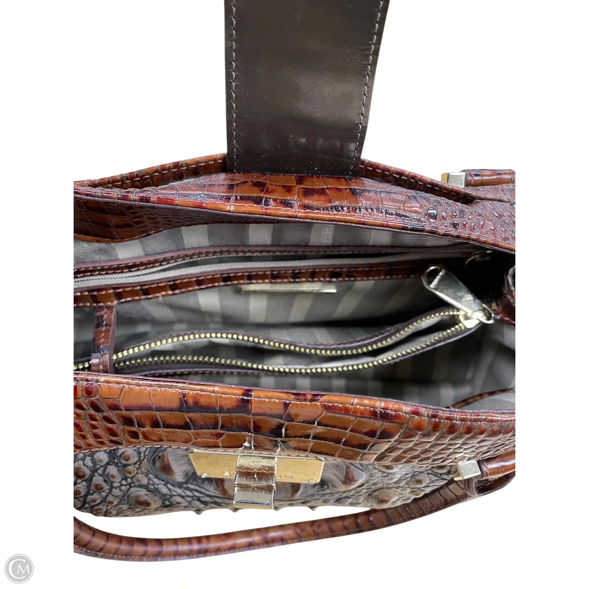 Handbag Designer By Brahmin, Size: Large