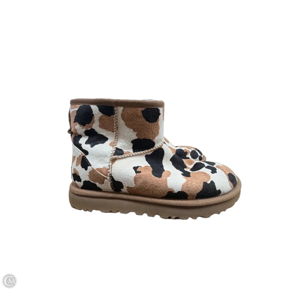 Boots Designer By Ugg In Black & Brown, Size: 8