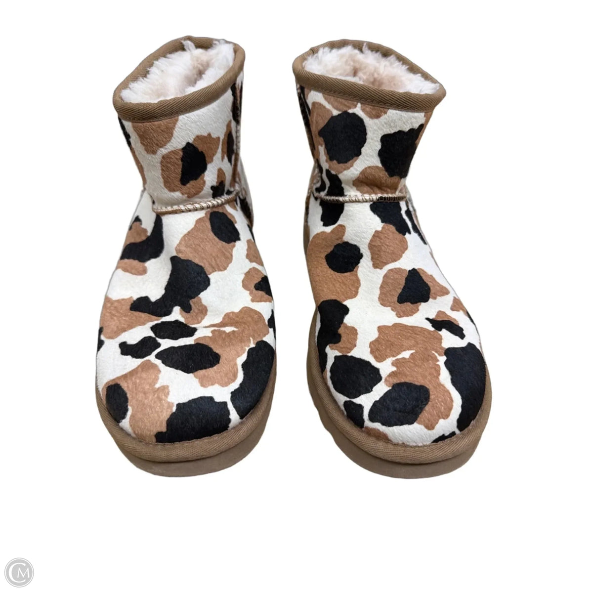 Boots Designer By Ugg In Black & Brown, Size: 8
