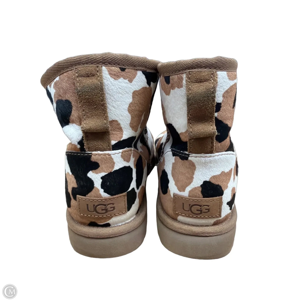 Boots Designer By Ugg In Black & Brown, Size: 8