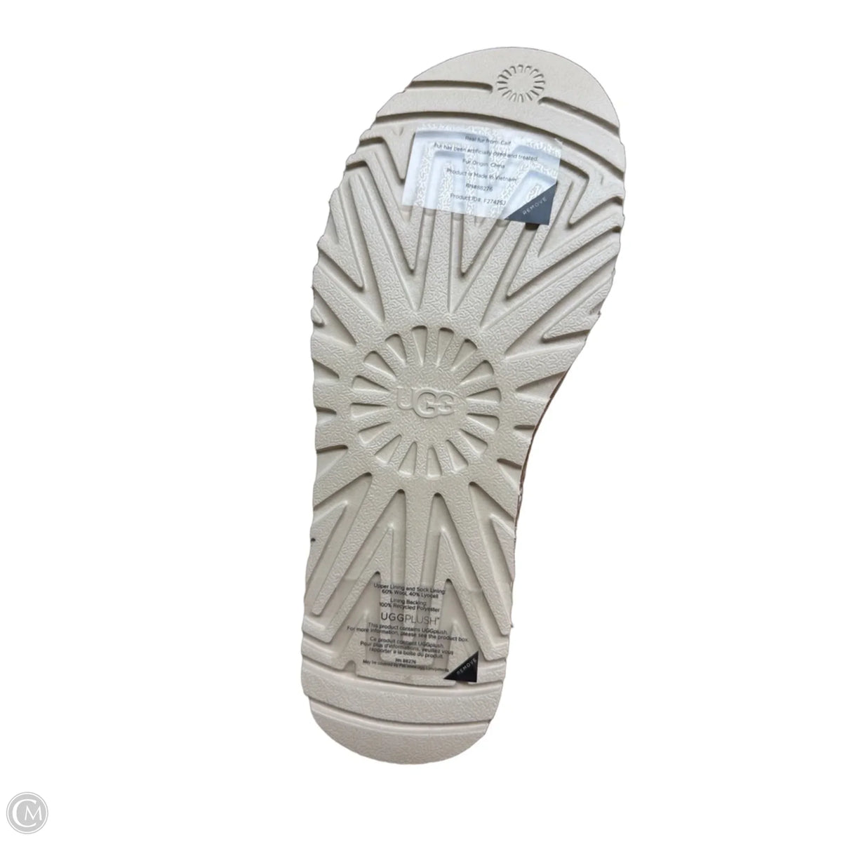 Boots Designer By Ugg In Brown & Cream, Size: 8