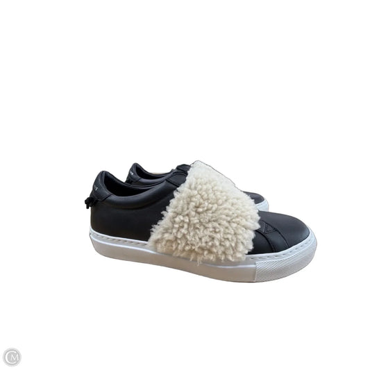 Shoes Luxury Designer By Givenchy In Black & Cream, Size: 8