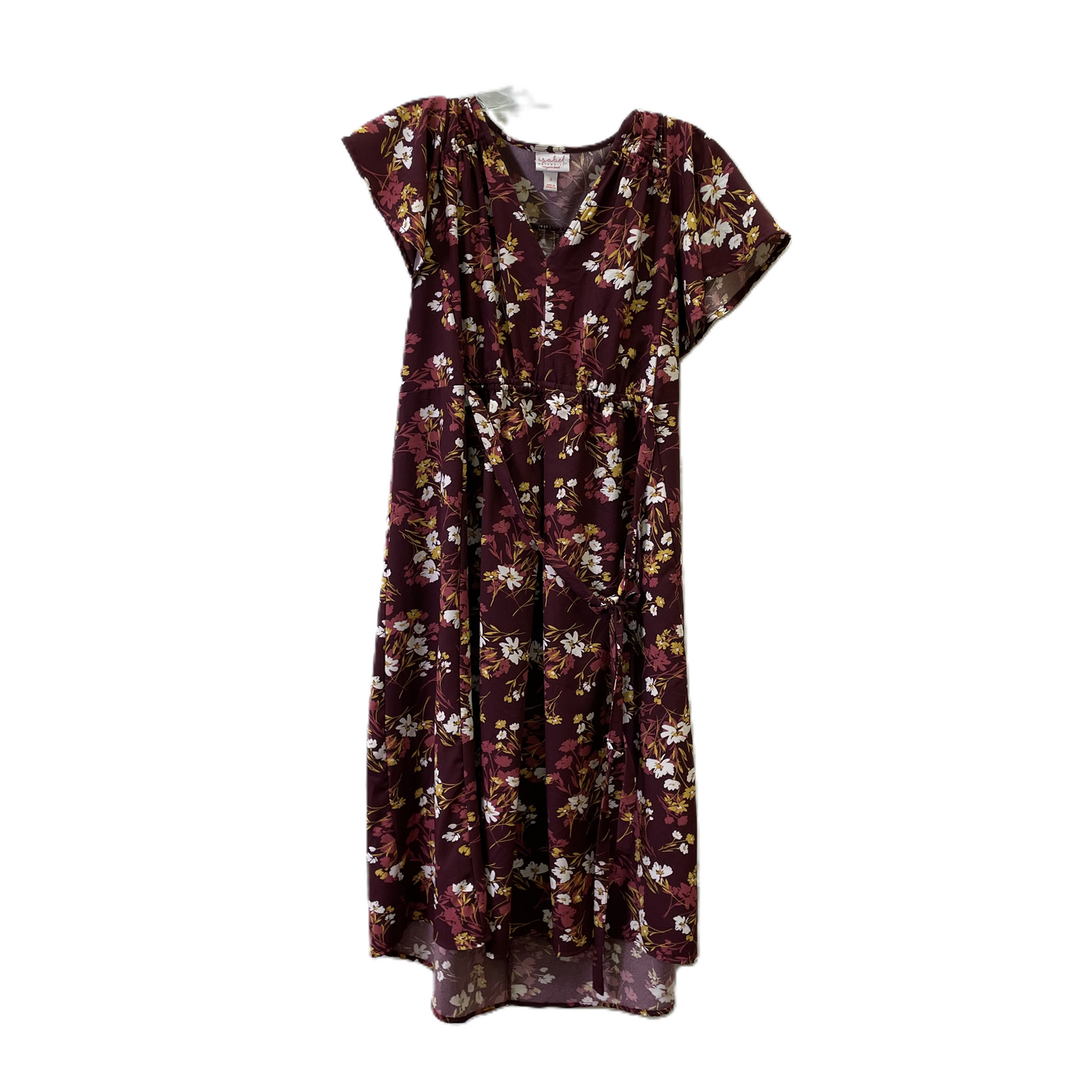 Dress Casual Midi By Isabel Maternity In Burgundy, Size: S