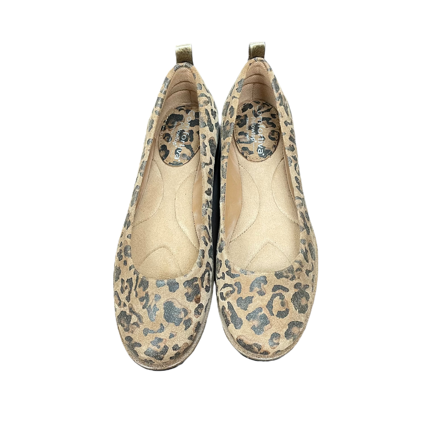 Animal Print Shoes Flats By Comfortiva, Size: 7