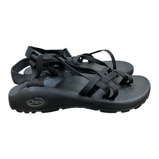 Black Sandals Flats By Chacos, Size: 6