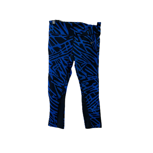 Blue Athletic Capris By Nike Apparel, Size: M
