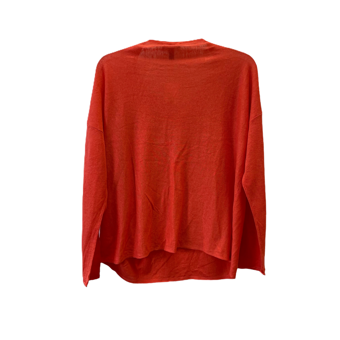 Orange Top Long Sleeve By Eileen Fisher, Size: S