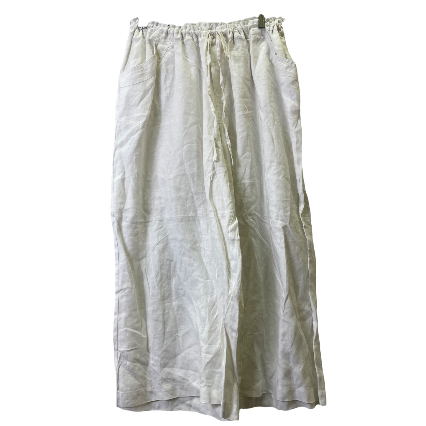 Cream Pants Linen By Merona, Size: 2x