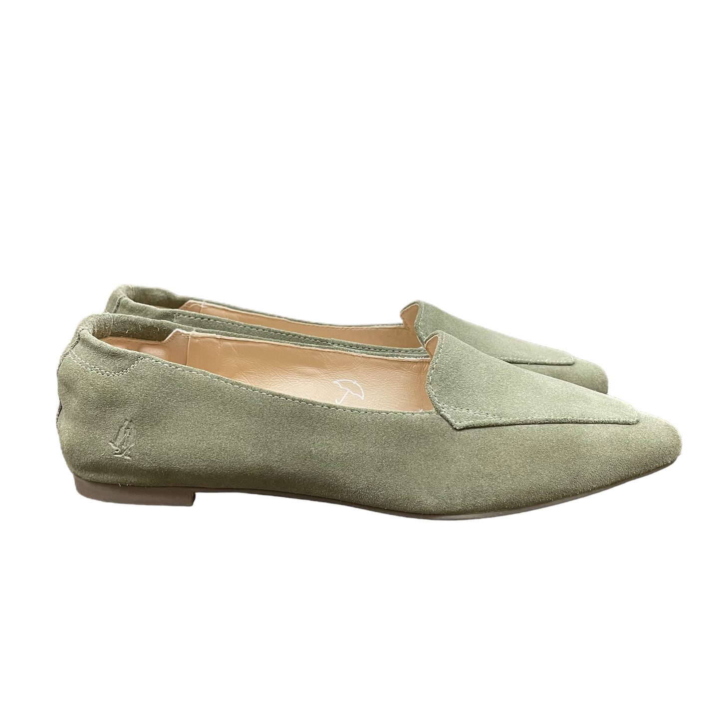 Green Shoes Flats By Hush Puppies, Size: 7