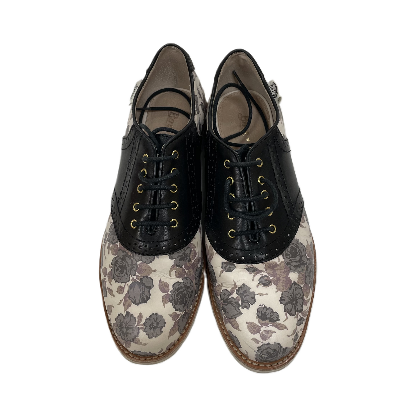 Floral Print Shoes Flats By Bass, Size: 8