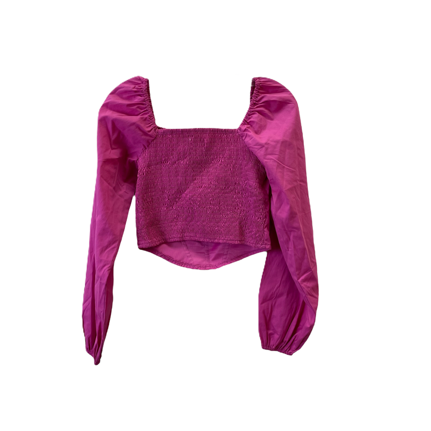 Pink Top Long Sleeve By Japna, Size: S