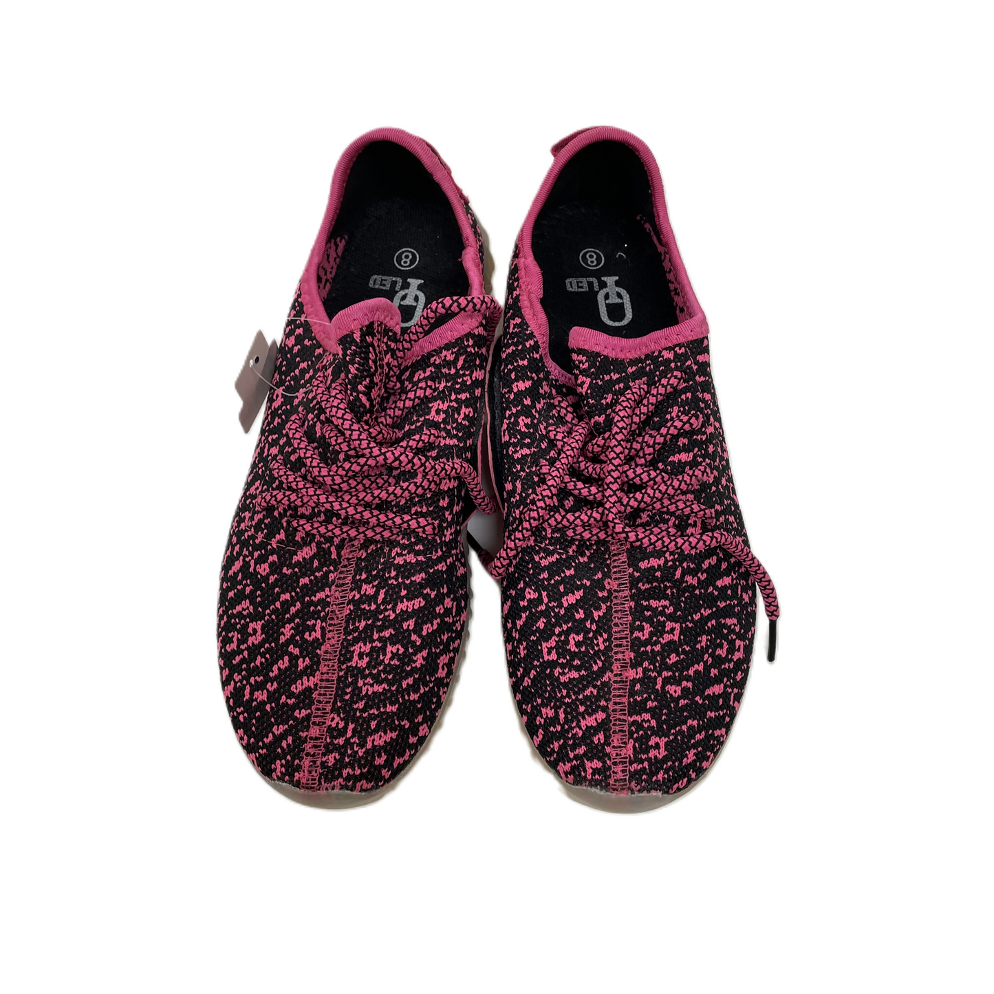 Pink Shoes Athletic By Q LED, Size: 8