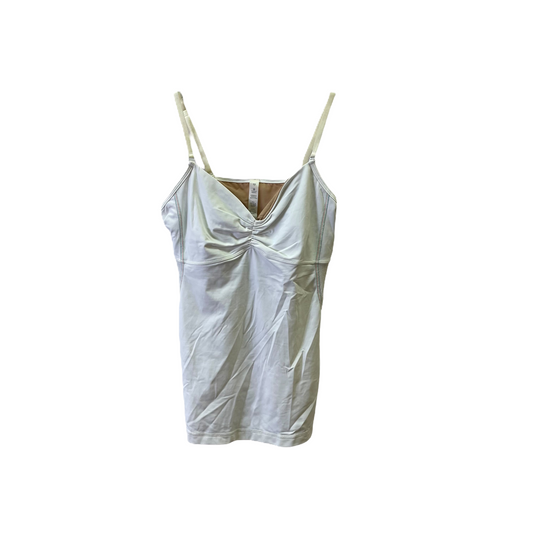 White Athletic Tank Top By Lululemon, Size: M