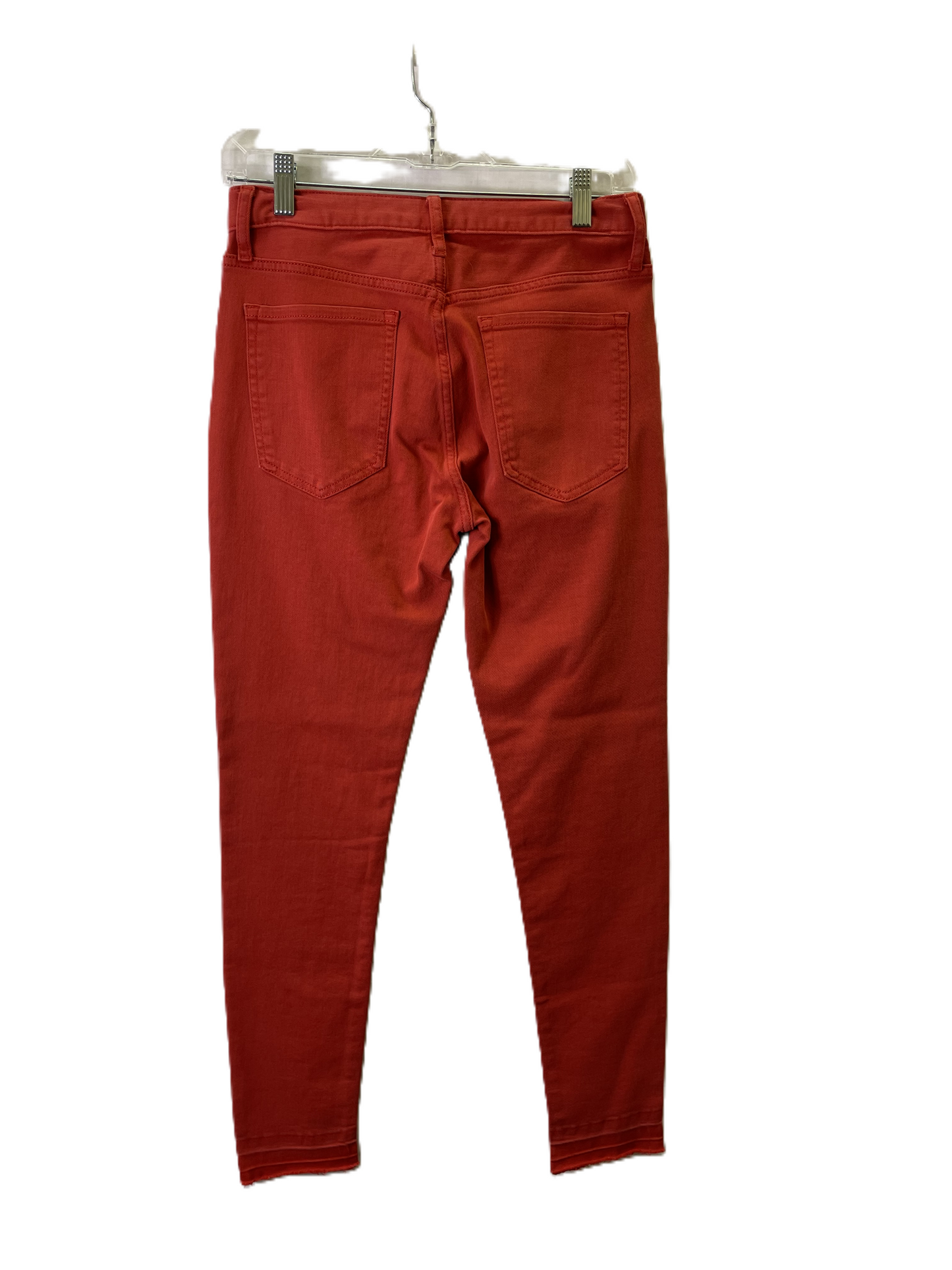 Jeans Skinny By Banana Republic In Red, Size: 4