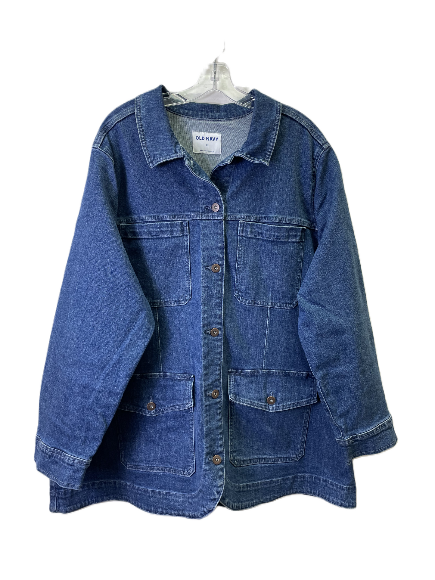 Jacket Denim By Old Navy In Blue Denim, Size: 3x