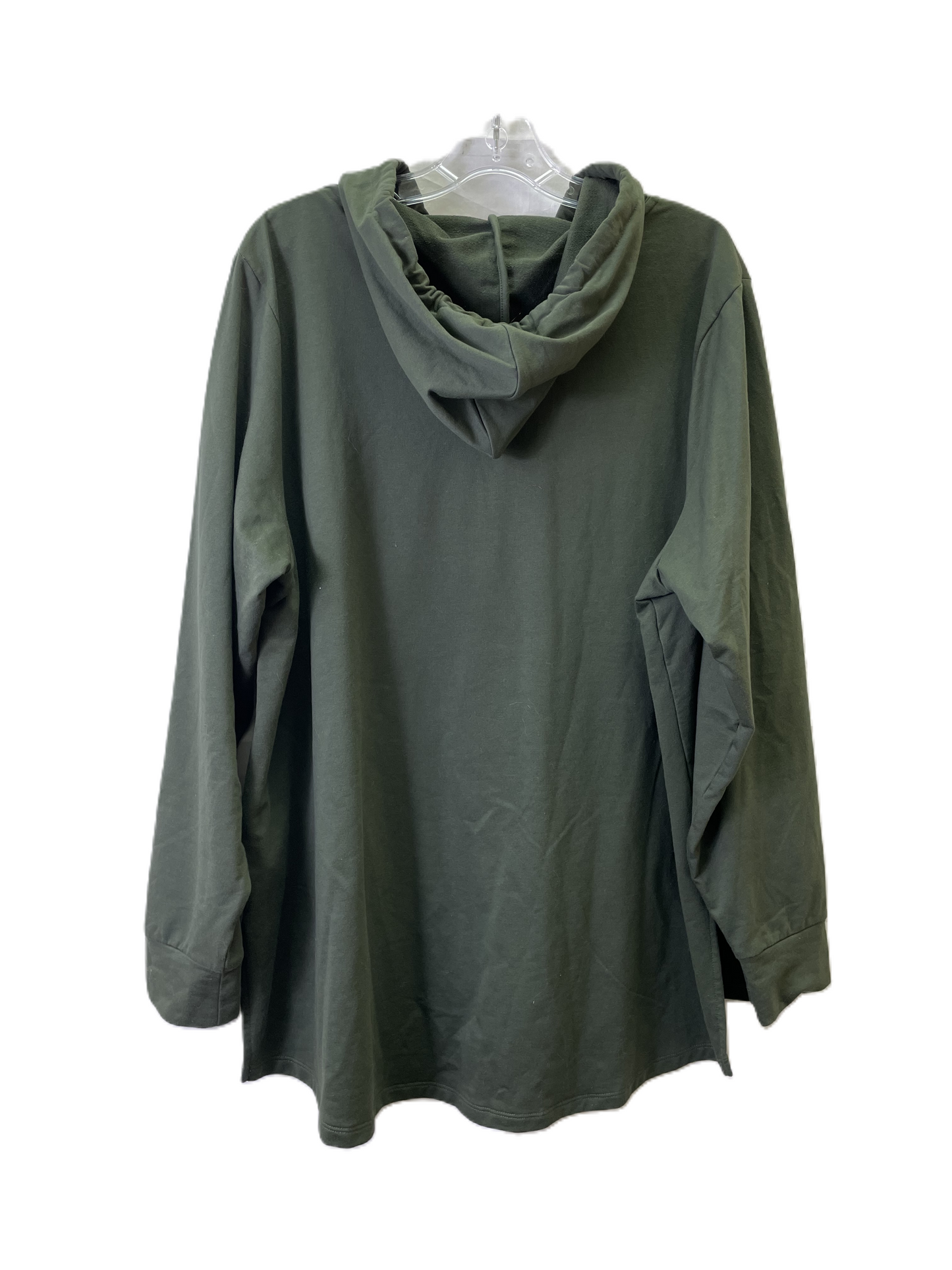 Athletic Sweatshirt Hoodie By Michael By Michael Kors In Green, Size: 2x