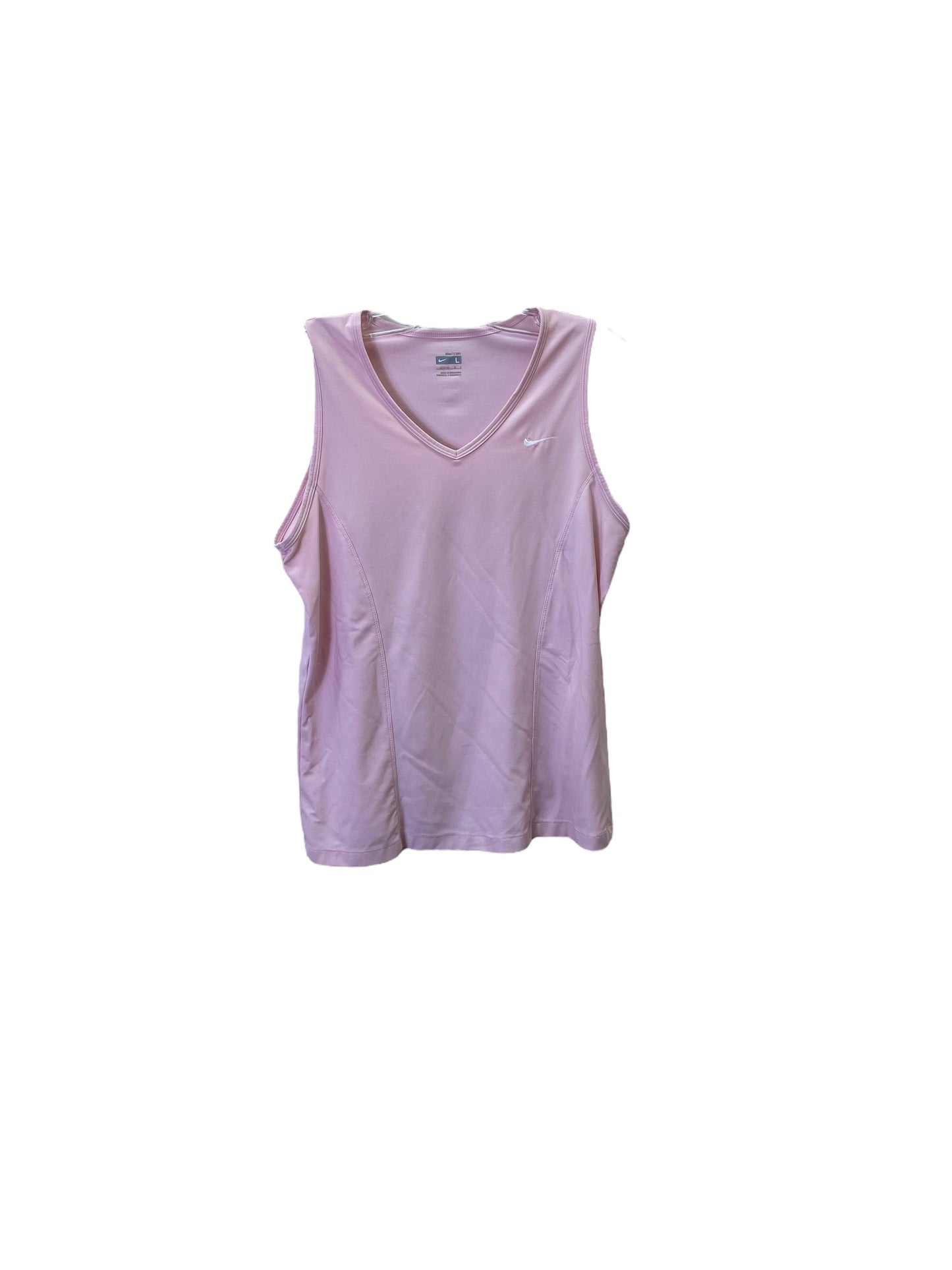 Pink Athletic Tank Top By Nike, Size: L