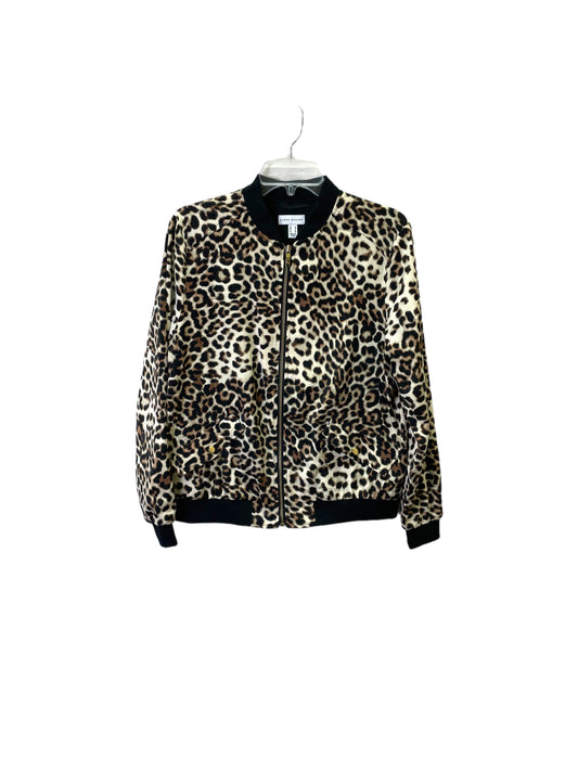 Animal Print Jacket Fleece By Susan Graver, Size: S