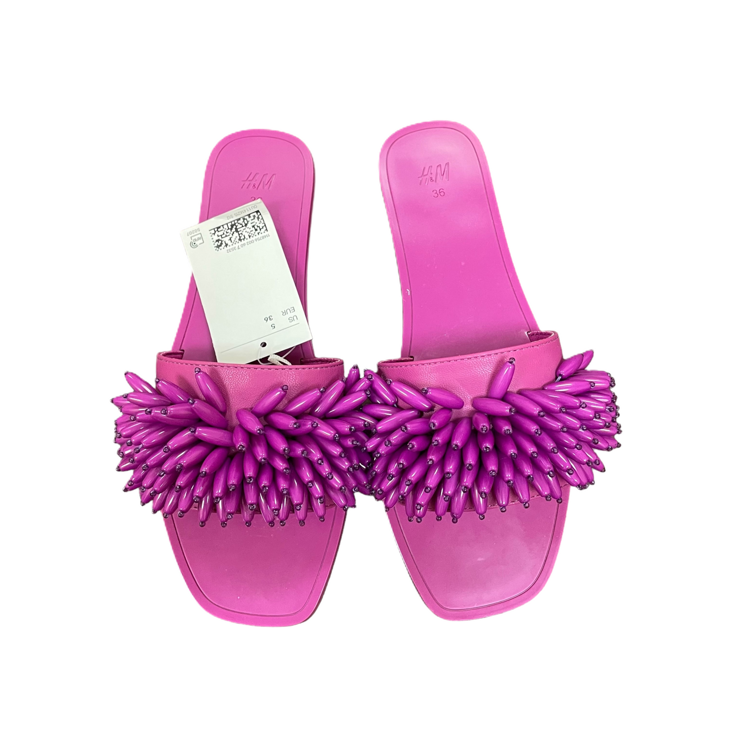 Purple Sandals Flats By H&m, Size: 5