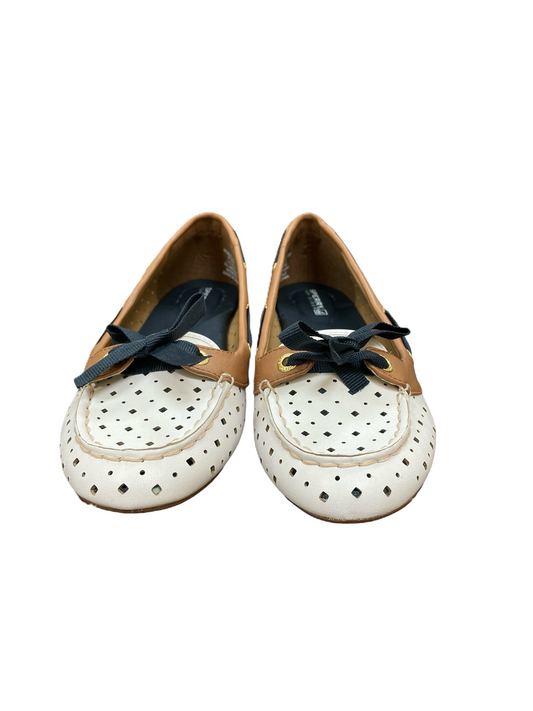 White Shoes Flats By Sperry, Size: 7.5