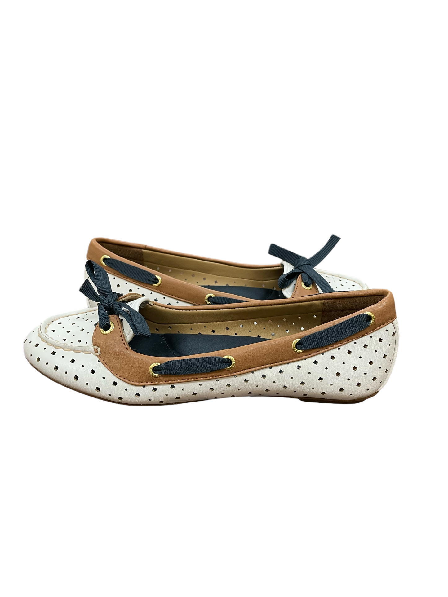 White Shoes Flats By Sperry, Size: 7.5