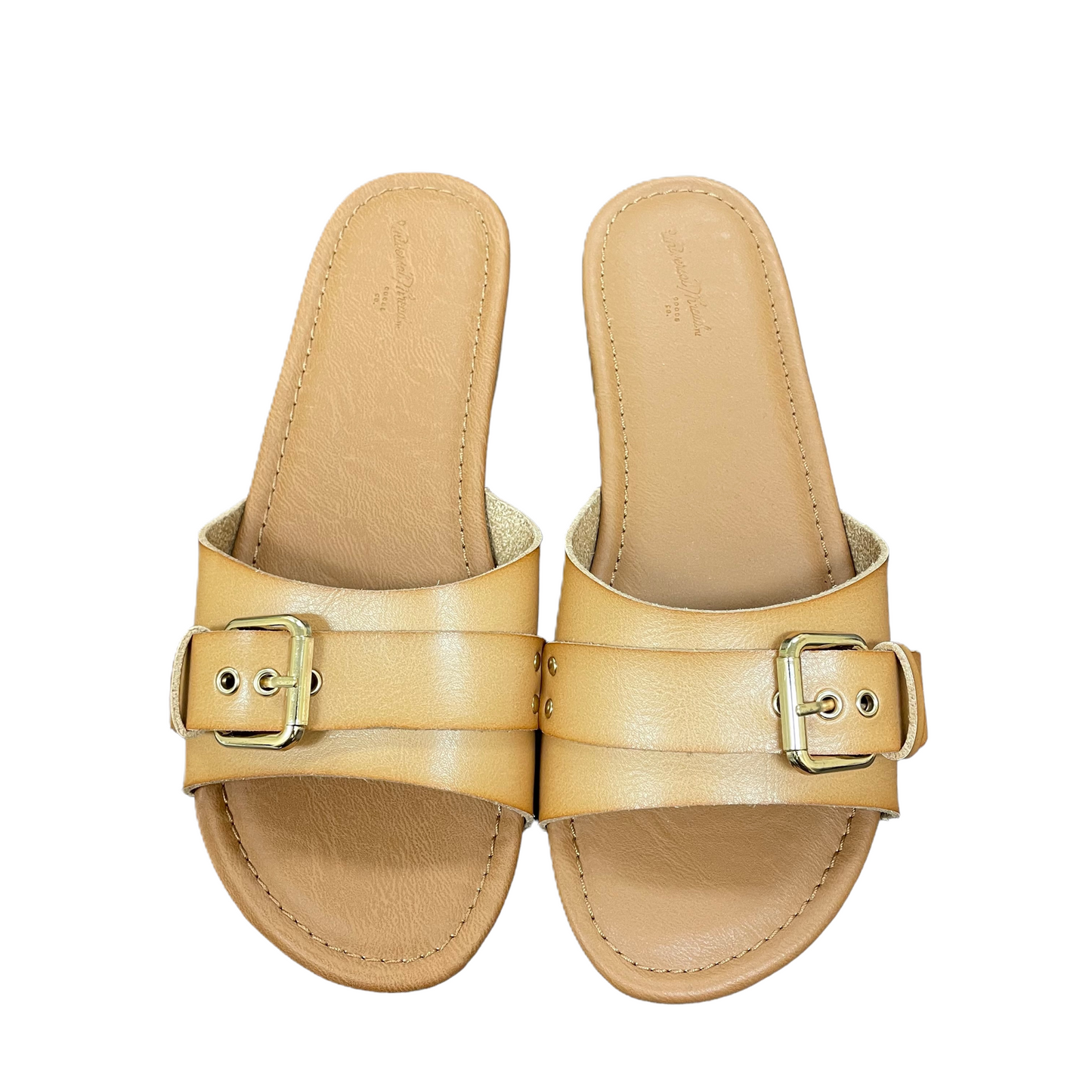 Brown Sandals Heels Block By Universal Thread, Size: 7.5