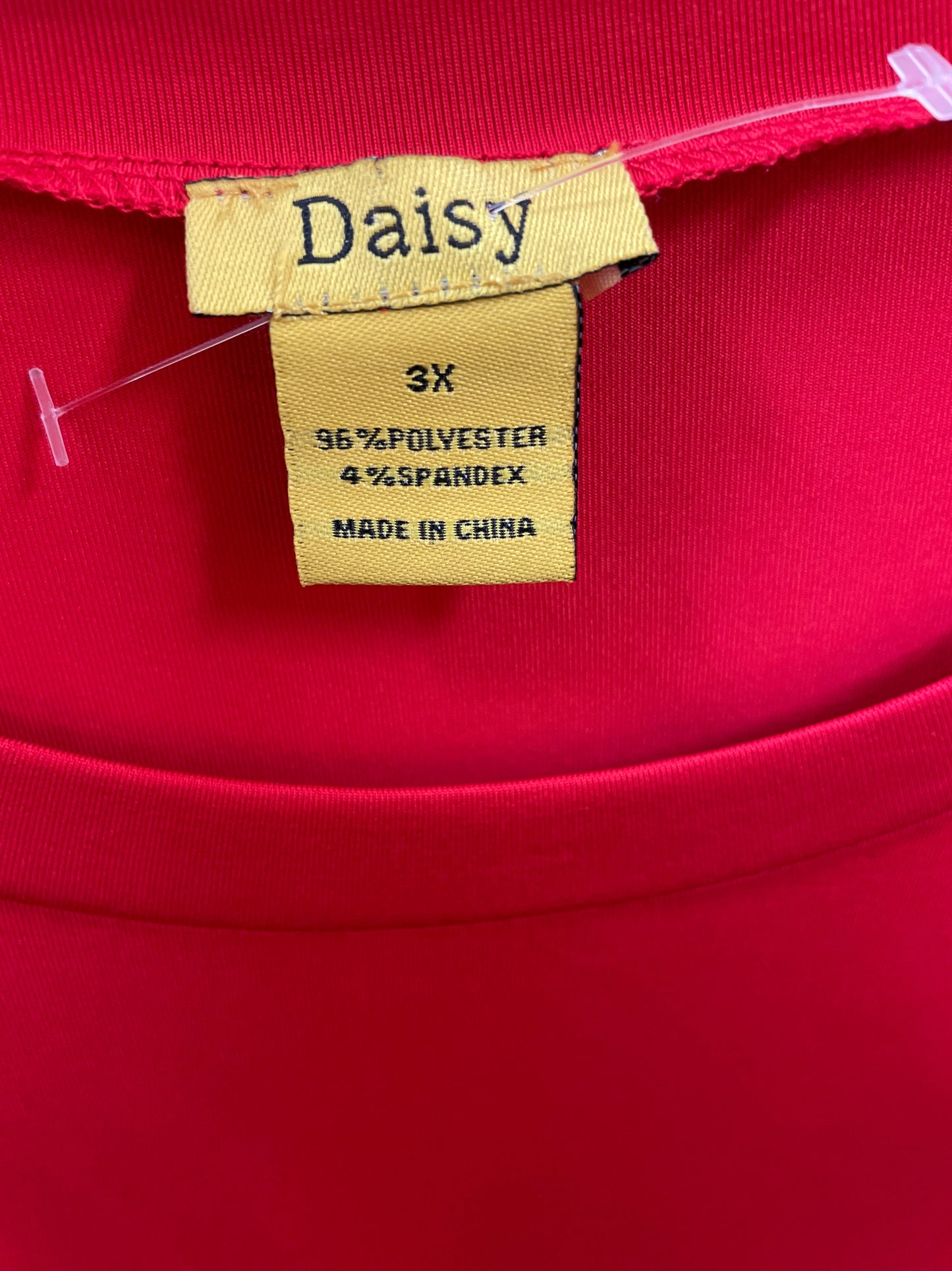 Red Bodysuit By Daisy Size: 3x