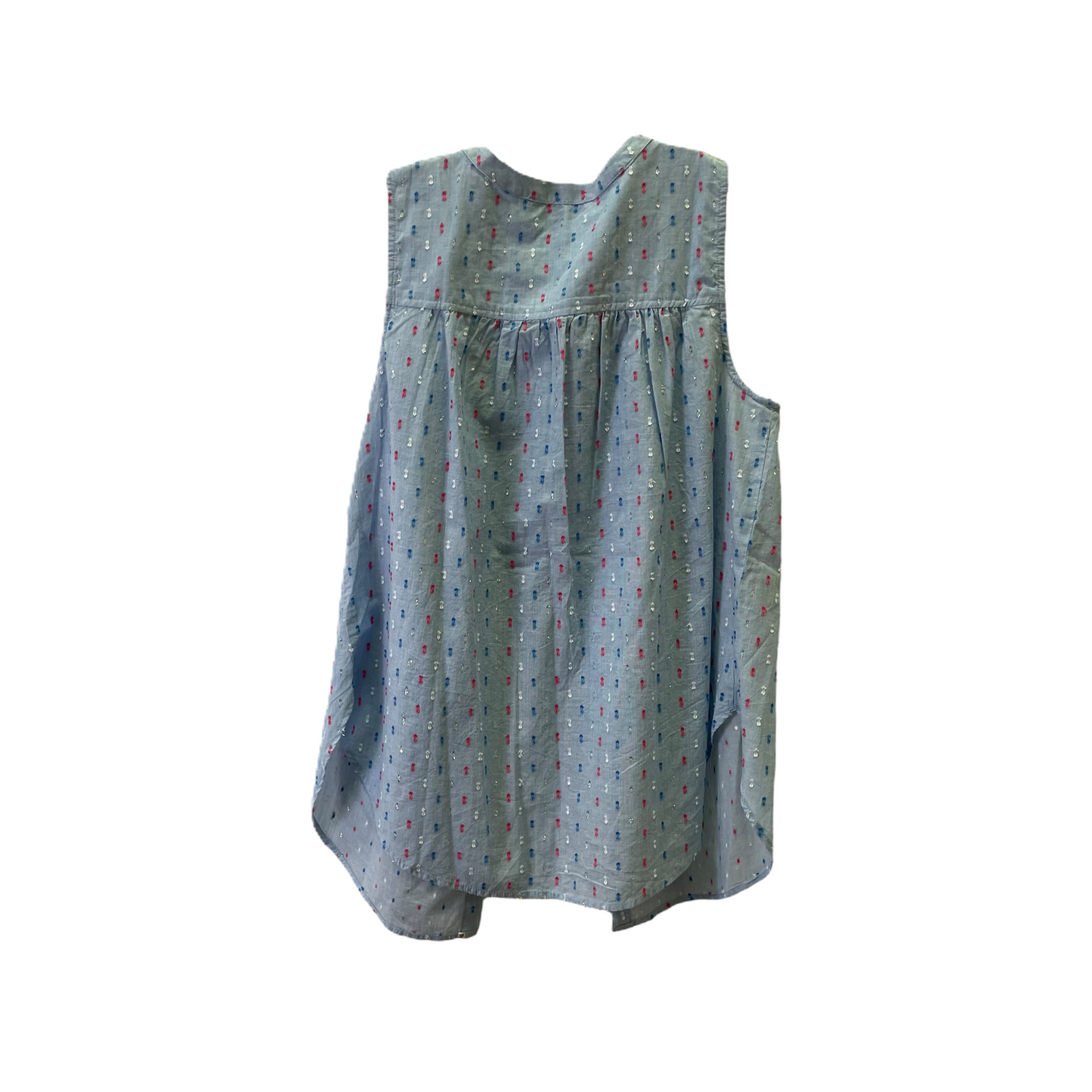 Blue Top Sleeveless By Loft, Size: S