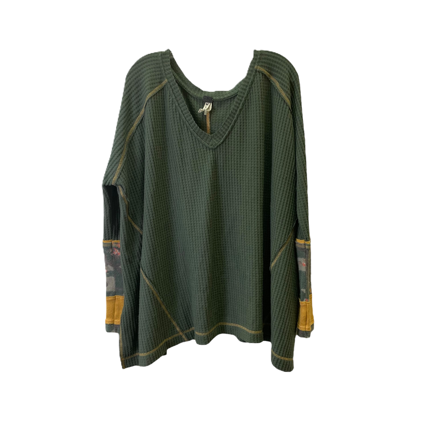 Green Top Long Sleeve By We The Free, Size: M