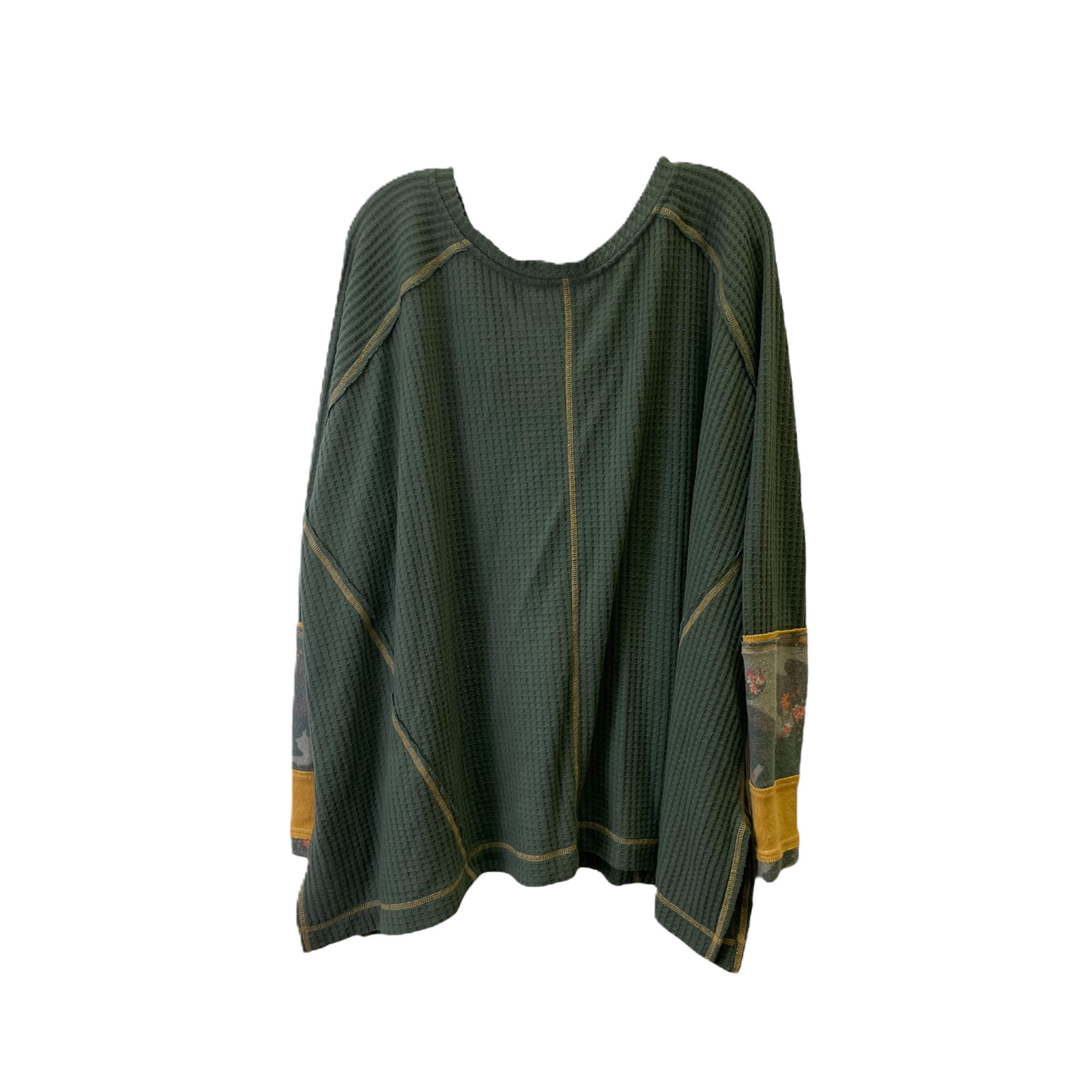 Green Top Long Sleeve By We The Free, Size: M