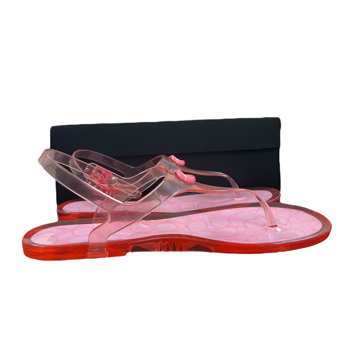 Pink Sandals Designer By Coach, Size: 10