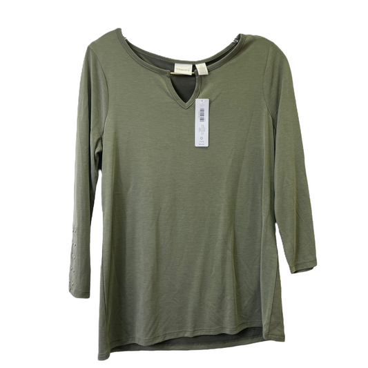 Green Top Long Sleeve By Chicos, Size: S