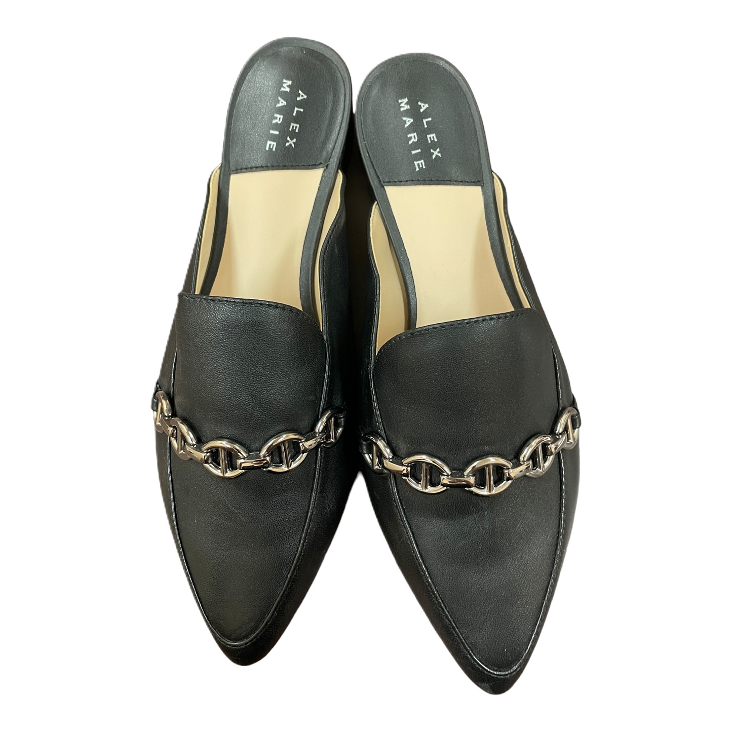 Black Shoes Heels Block By Alex Marie, Size: 7.5