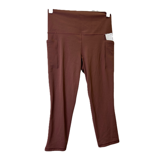 Brown Athletic Leggings Capris By Athleta, Size: S