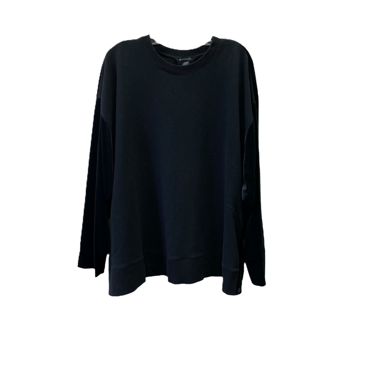 Black Sweatshirt Crewneck By Athleta, Size: 2x