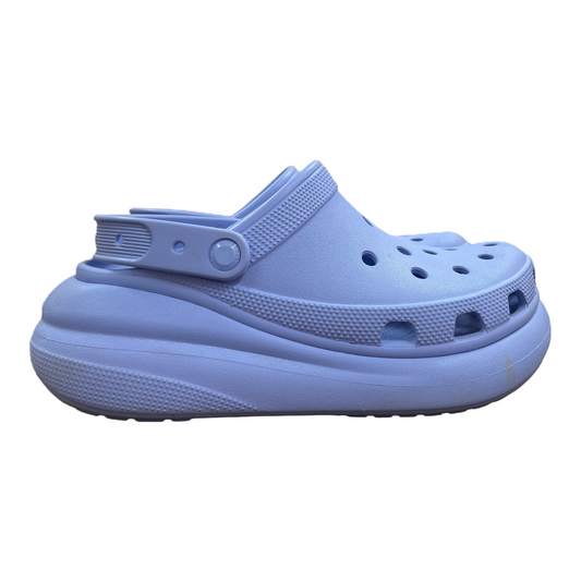 Blue Shoes Heels Platform By Crocs, Size: 10
