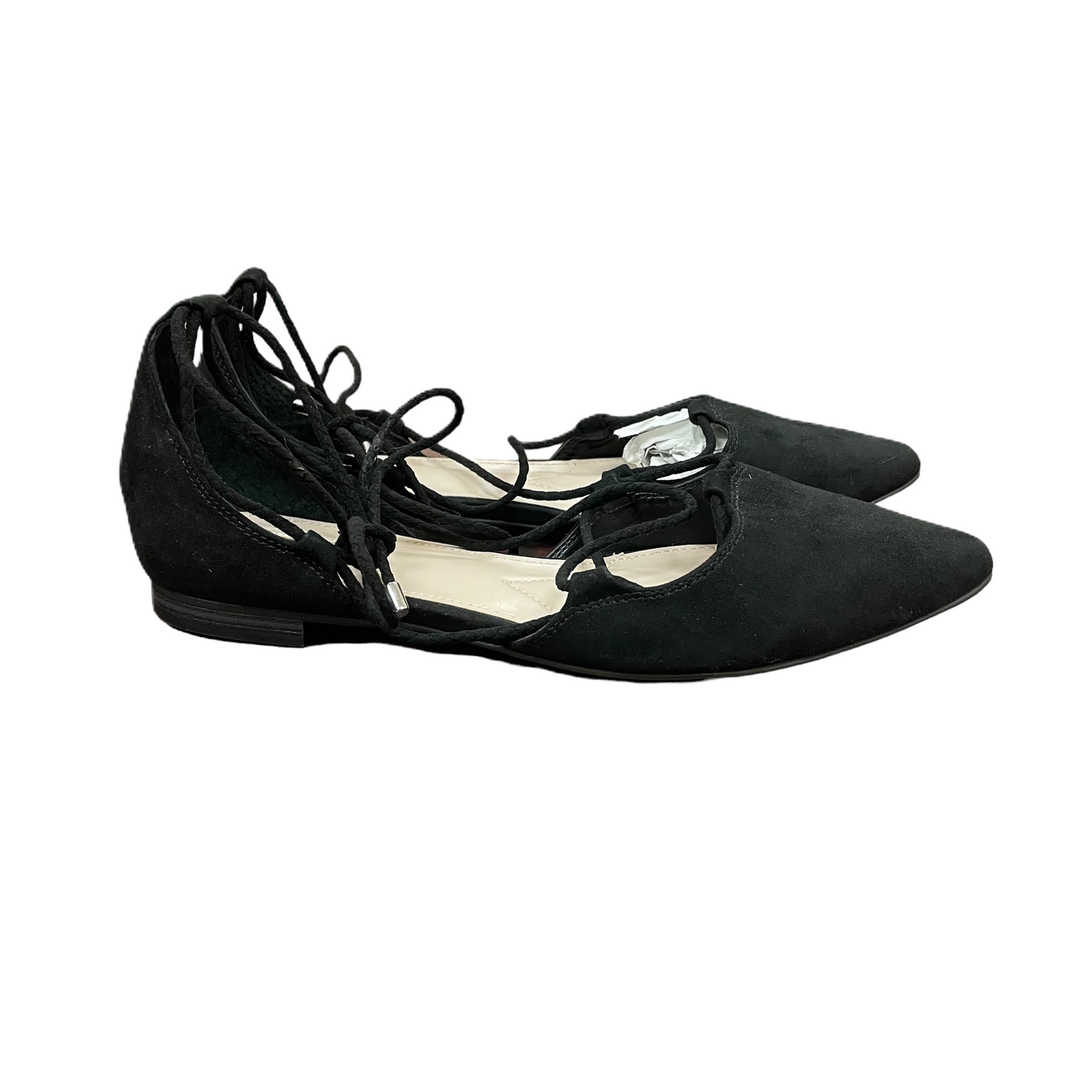 Black Shoes Flats By Jennifer Lopez, Size: 7.5