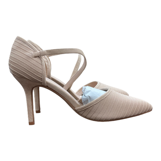 Peach Shoes Heels Stiletto, Size: 10