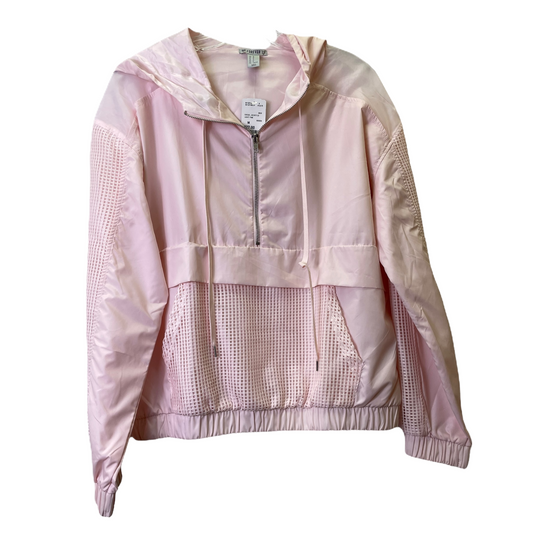 Pink Jacket Windbreaker By Forever 21, Size: M