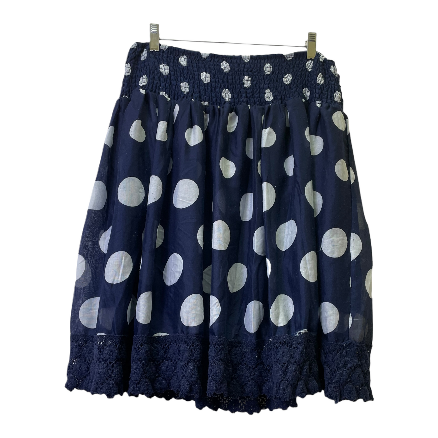 Polkadot Skirt Designer By MIX NOUVEAU Size: Xl