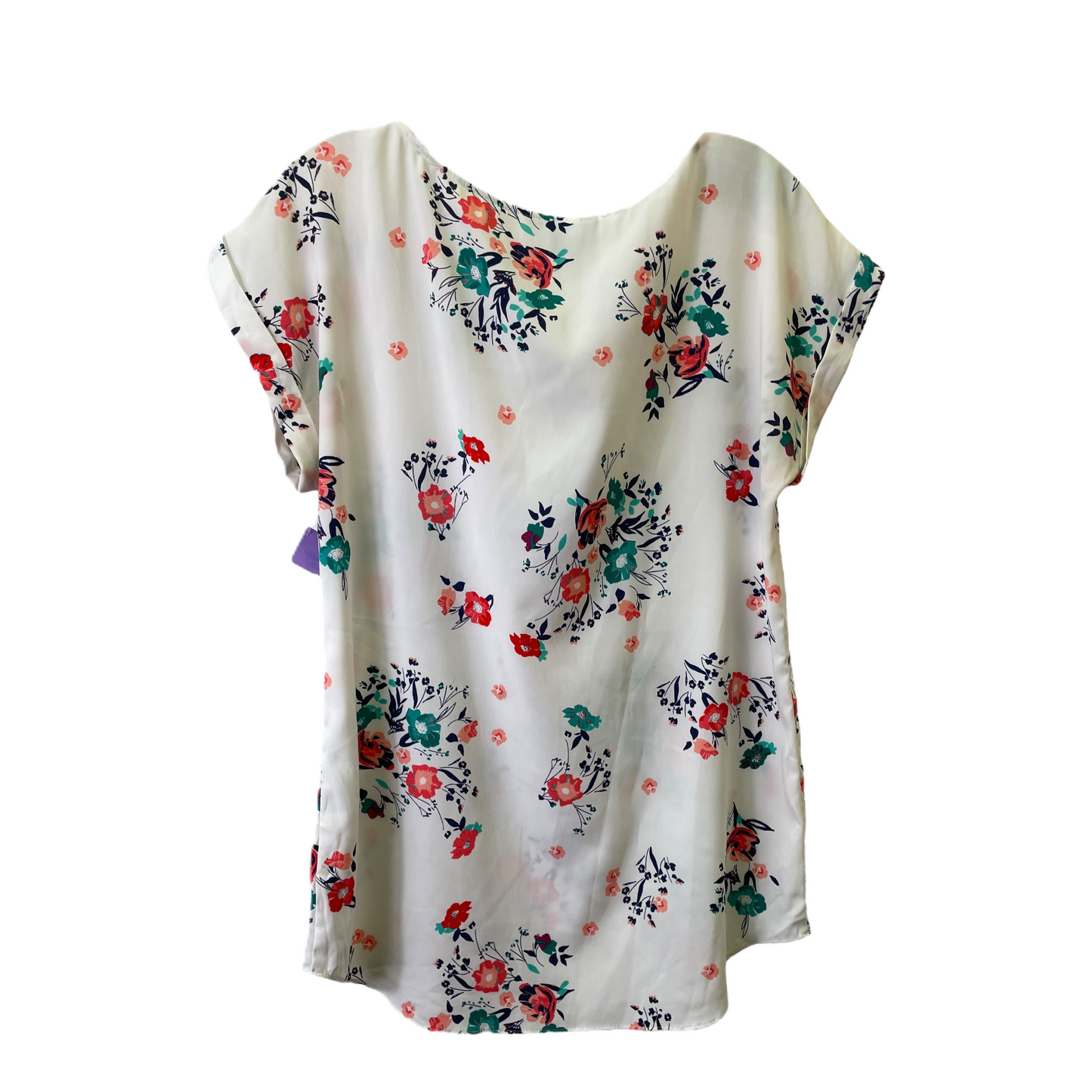 Floral Print Top Sleeveless By Express, Size: M