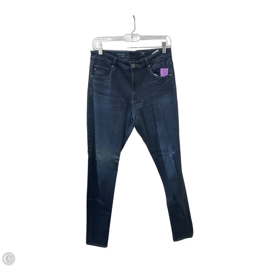 Jeans Skinny By Adriano Goldschmied In Blue Denim, Size: 8