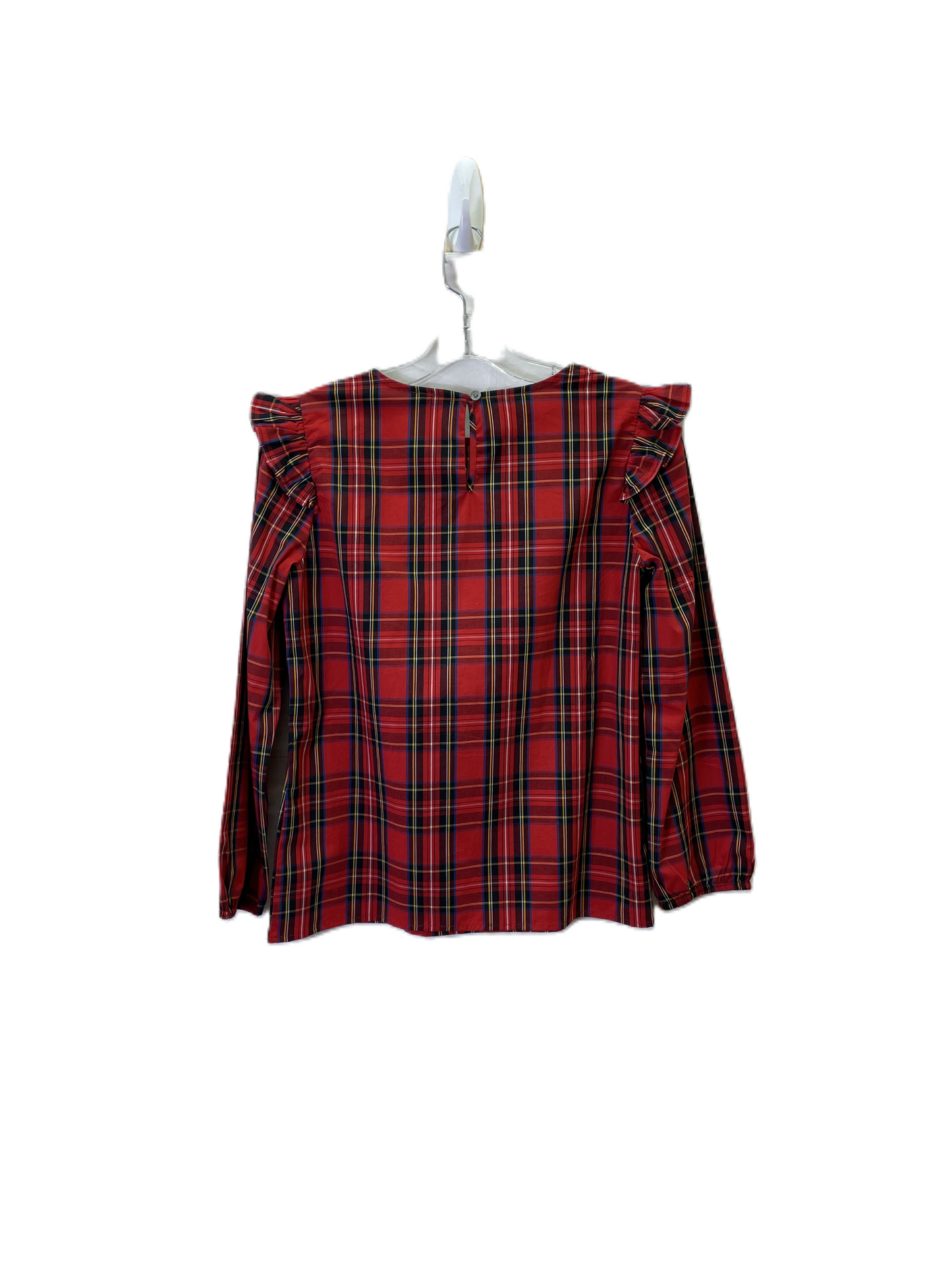 Top Long Sleeve By J. Crew In Red, Size: Xxs