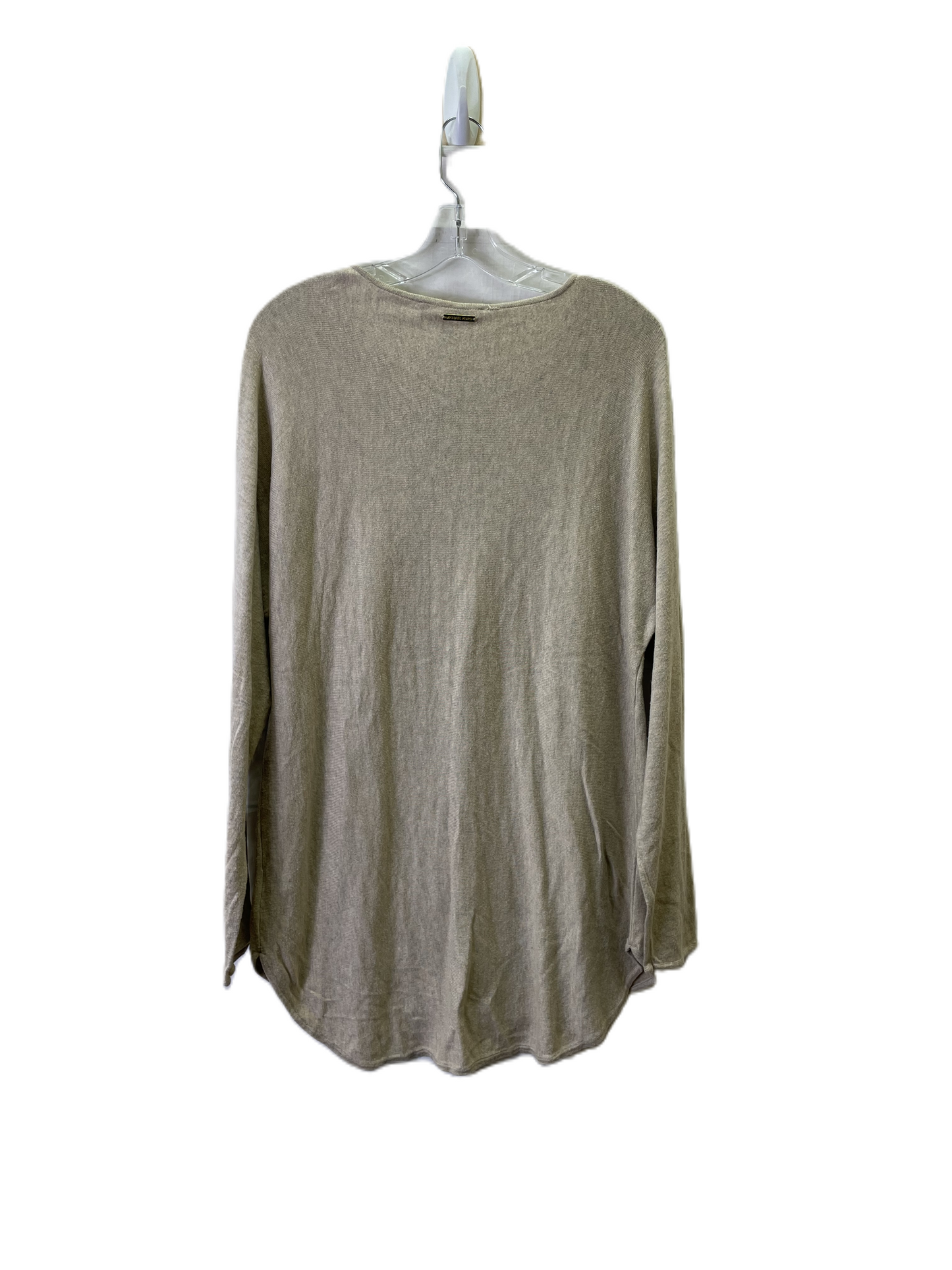 Top Long Sleeve By Michael By Michael Kors In Beige, Size: L