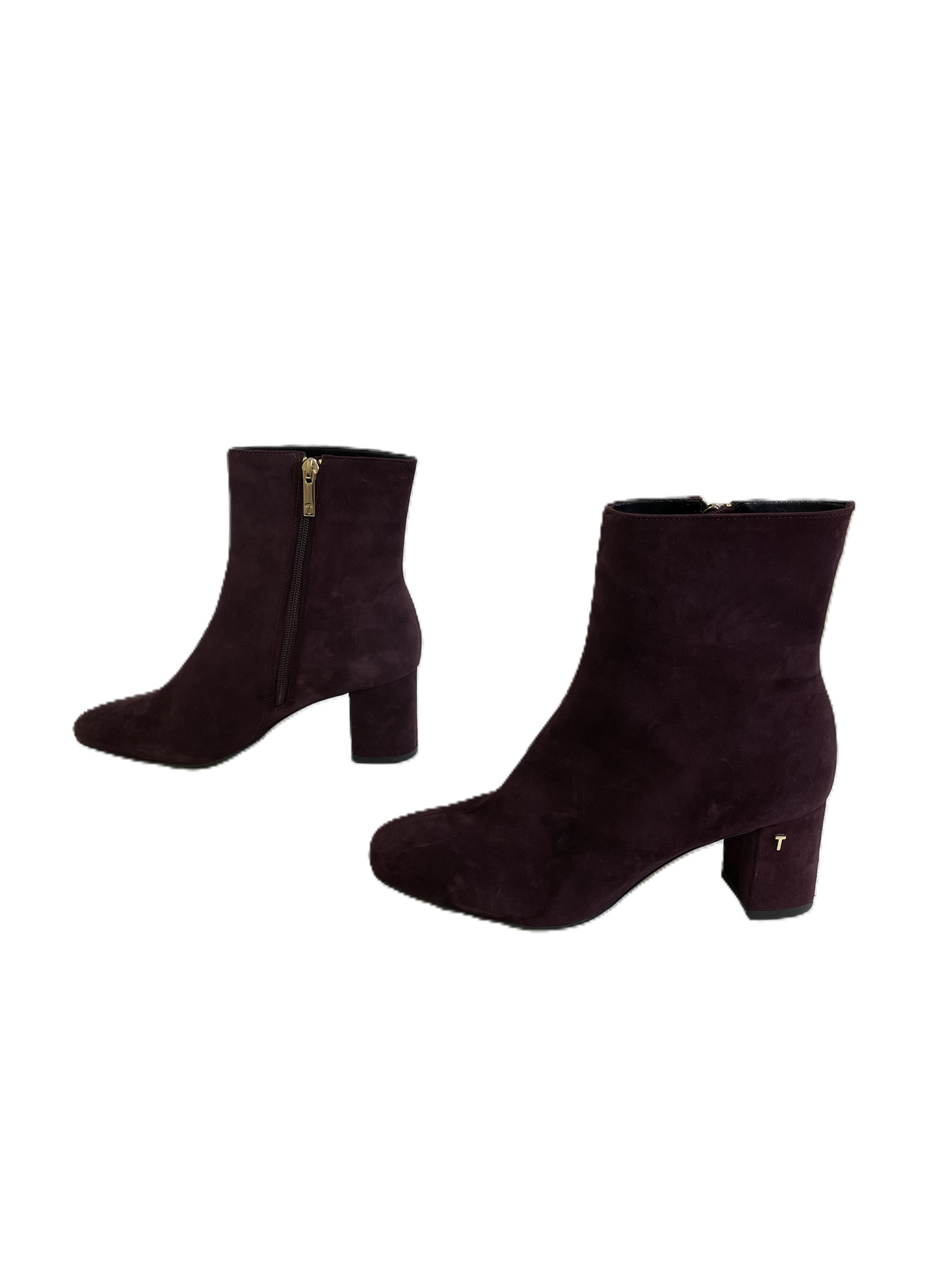 Boots Ankle Heels By Ted Baker In Purple, Size: 7.5